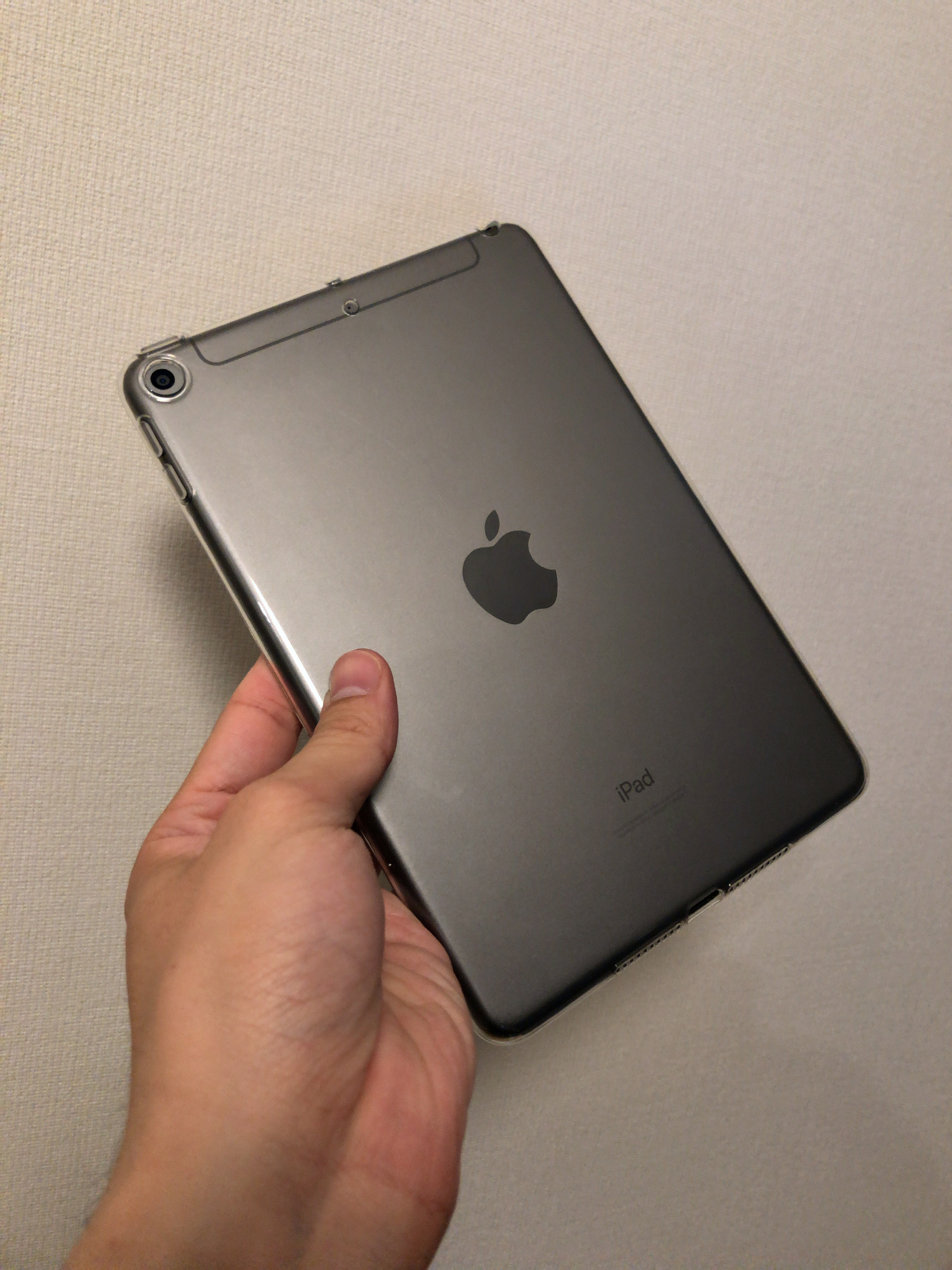 iPad mini第5世代のケース 自分の場合→TPUクリアケースを選